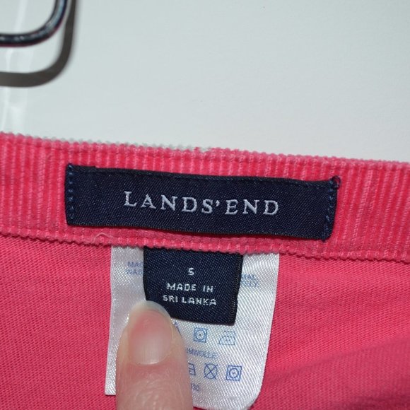 Lands End Girls 5 Pull On Fun Detail Pink Skort - Picture 7 of 7